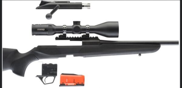 Screenshot_20251101_105455_Instagram 1714.00 CHF 4 I 4% BERETTA Carabine a réarmement linéaire Modèle: BRX1 Cal.30-06 Sprg Canon de 51 cm (martelé à froid) avec filetage M14x1 Chargeur amovible 5 coups Crosse composite ambidextre noire avec grip gris Plaque de couche Extralight Canons interchangeables Levier de culasse modulable pour Droitier ou Gaucher Tête de culasse à 8 tenons Sécurité manuelles 3 positions Embase rail picatinny Détente réglable Poids: 3.2 kg Vendue sans lunette; Zeiss V4 3-12*56 (60); 1'240,- CHF Disponible sur commande1714.00 CHF 4 I 4% BERETTA Carabine a réarmement linéaire Modèle: BRX1 Cal.30-06 Sprg Canon de 51 cm (martelé à froid) avec filetage M14x1 Chargeur amovible 5 coups Crosse composite ambidextre noire avec grip gris Plaque de couche Extralight Canons interchangeables Levier de culasse modulable pour Droitier ou Gaucher Tête de culasse à 8 tenons Sécurité manuelles 3 positions Embase rail picatinny Détente réglable Poids: 3.2 kg Vendue sans lunette; Zeiss V4 3-12*56 (60); 1'240,- CHF € Disponible sur commande